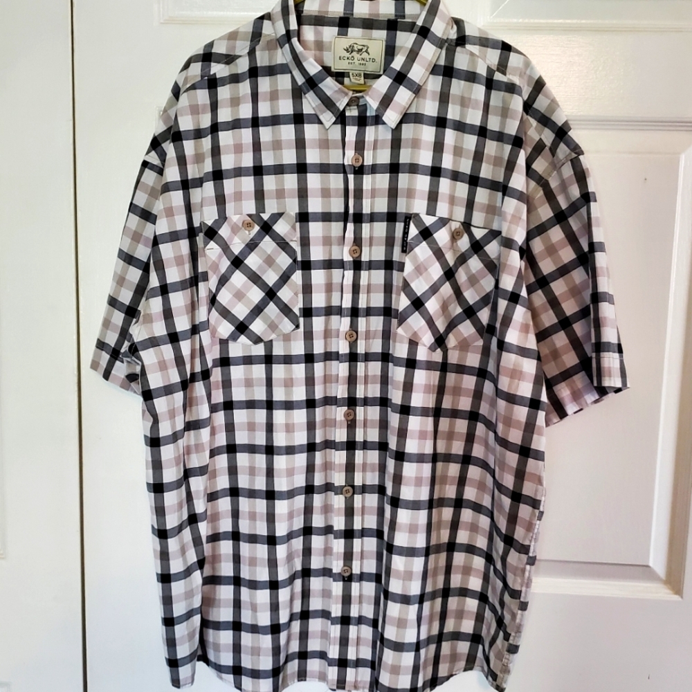 Ecko Unlimited 5XL Mens Button Up Shirt